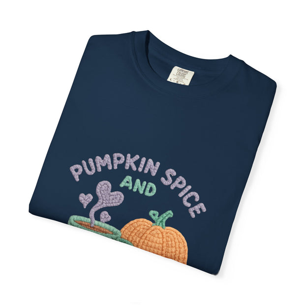 Pumpkin Spice Unisex T-shirt, Cozy Fall Apparel, Perfect for Autumn Festivals, Casual Everyday Wear, Halloween and Thanksgiving