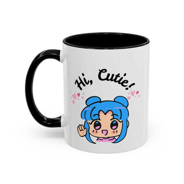 'Hi Cutie' Accent Coffee Mug