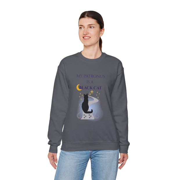 'My Patronus Is A Black Cat' Unisex Crewneck Sweatshirt