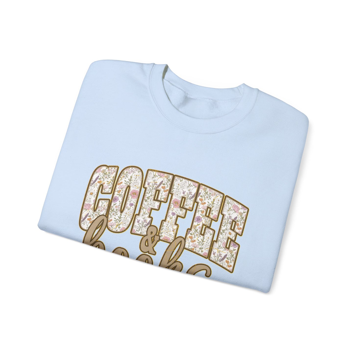 Coffee & Books Crewneck Sweatshirt | Cozy Reading Coffee Shirt