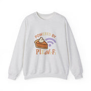 Powered by Pie and Wi-Fi Crewneck Sweatshirt, Cozy Sweatshirt Gift, Funny Thanksgiving Apparel, Comfy Fall Wear, Unisex Sweater