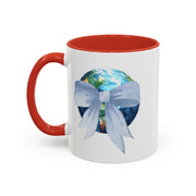 Earth Wrapped In A Bow Accent Coffee Mug