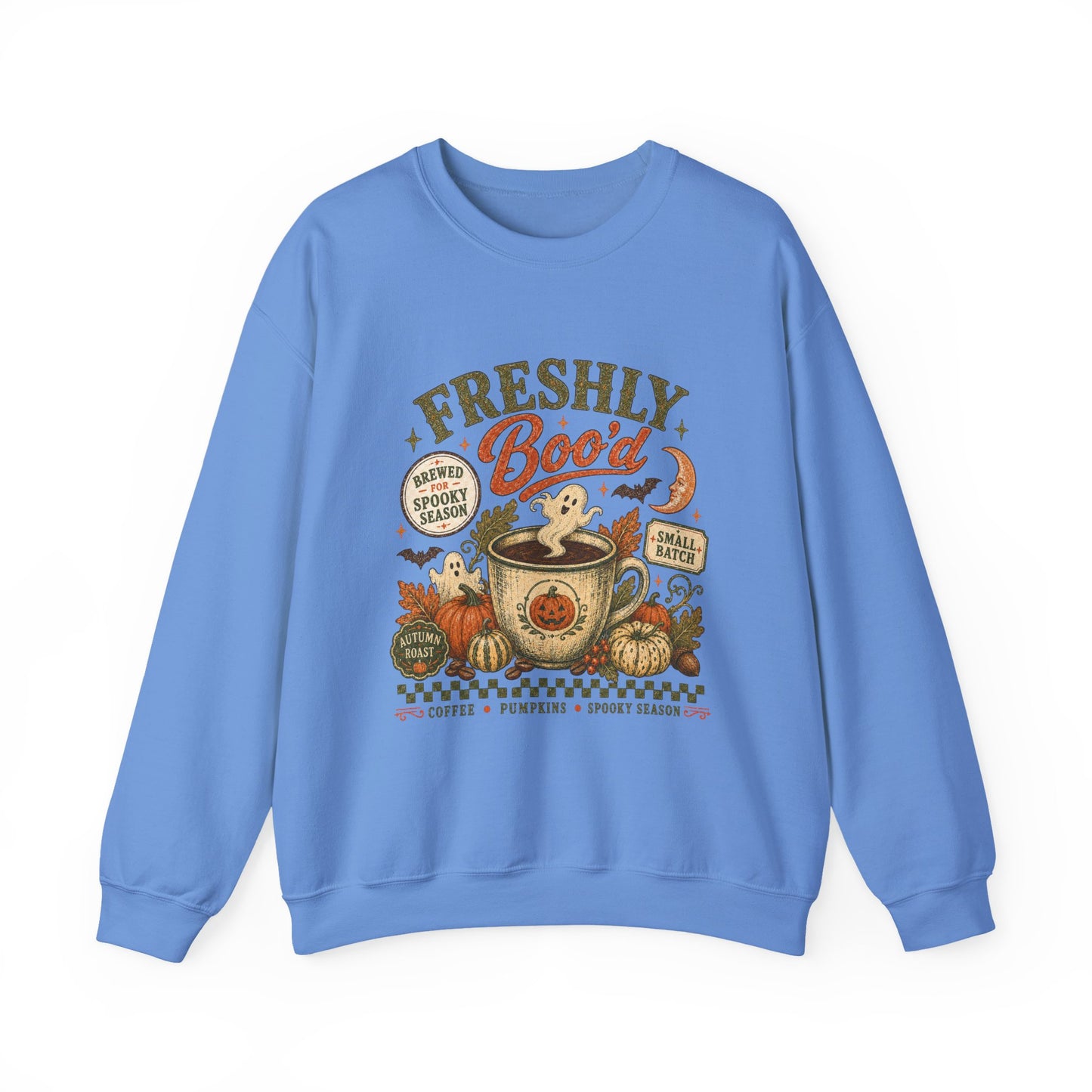 Freshly Boo'd Coffee Crewneck Sweatshirt | Pumpkin Spice Autumn