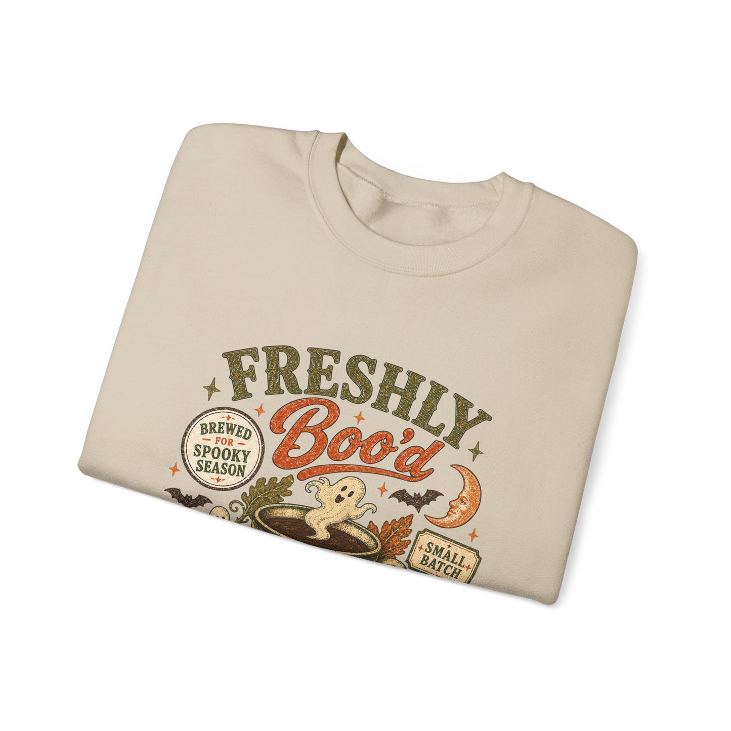 Freshly Boo'd Coffee Crewneck Sweatshirt | Pumpkin Spice Autumn