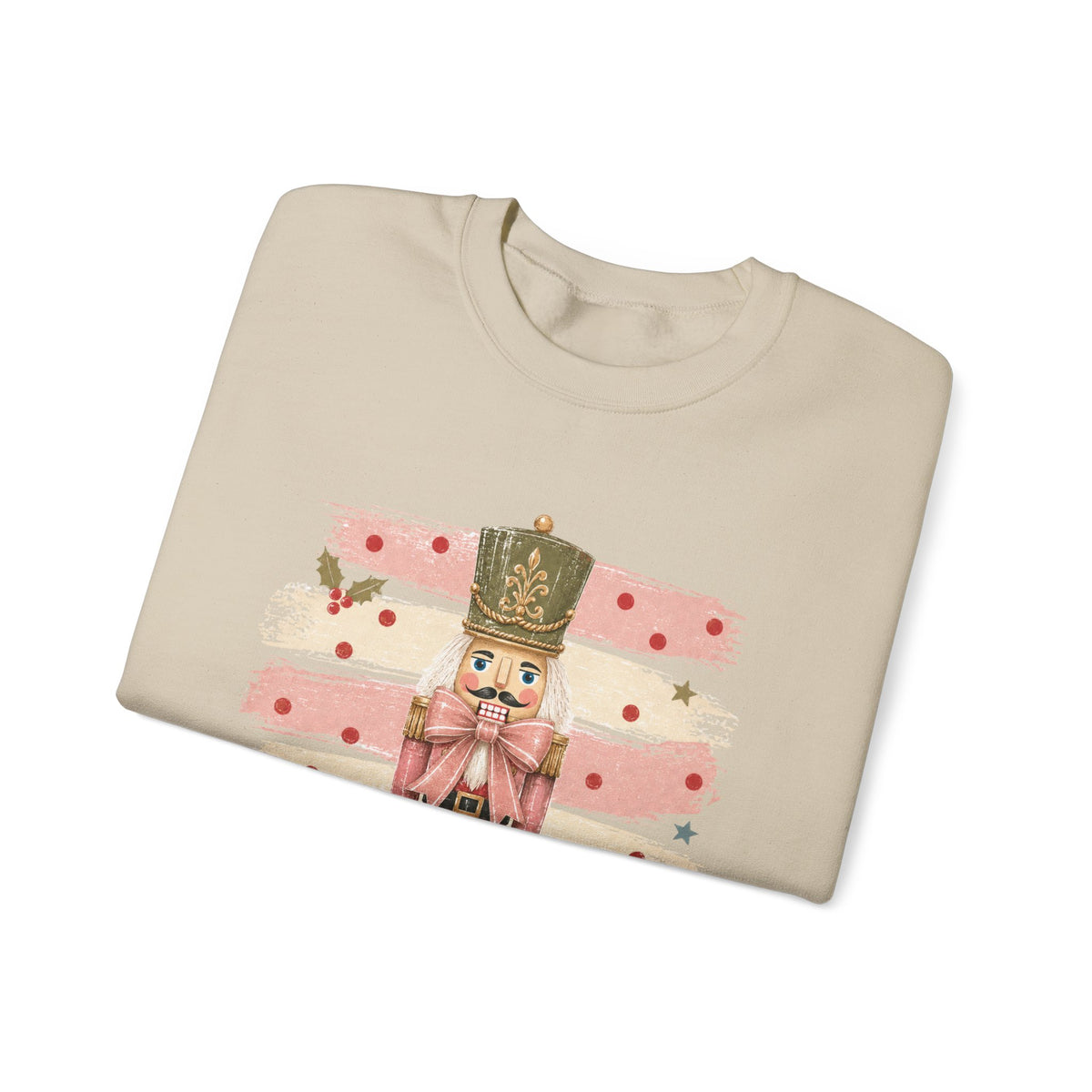 Coquette Nutcracker Sweatshirt, Pink Bow Christmas Crewneck, Nutcracker Christmas Shirt, Girly Holiday Sweatshirt, Vintage Christmas Gift