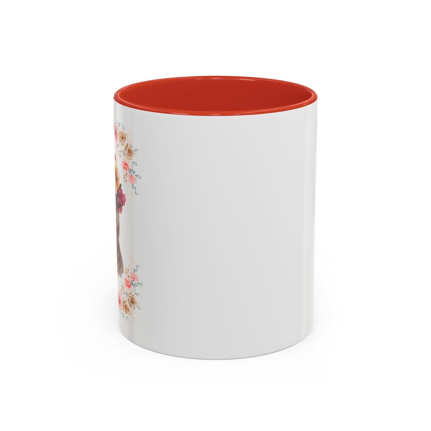 Geeky Goddess Dark Gray Cat Accent Coffee Mug