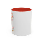Geeky Goddess Dark Gray Cat Accent Coffee Mug