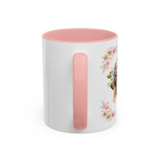 Geeky Goddess Pug Accent Coffee Mug