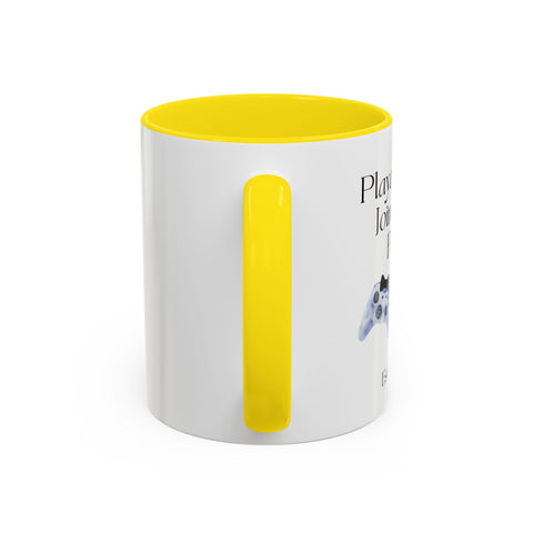 'Player 2 Has Joined The Party' 'Est. 2025' Accent Coffee Mug