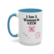 'I Am A Woman In STEM' Nurse Accent Coffee Mug