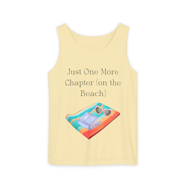 'Just One More Chapter (on the Beach)' Unisex Tank Top