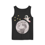 Astronaut Flying To The Moon Unisex Tank Top