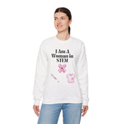 'I Am A Woman In STEM' Nurse Unisex Crewneck Sweatshirt
