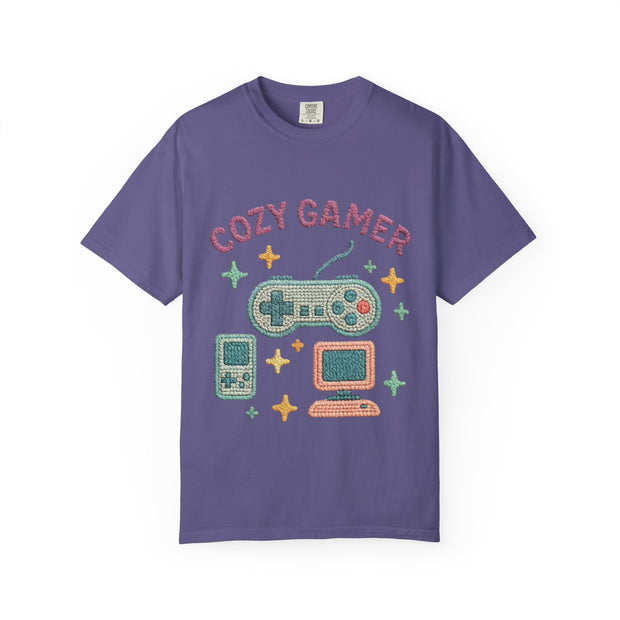 Cozy Gamer T-Shirt, Unisex Retro Gaming Tee, Video Game Lover Shirt, Perfect for Gamers, Gift for Birthdays and Holidays
