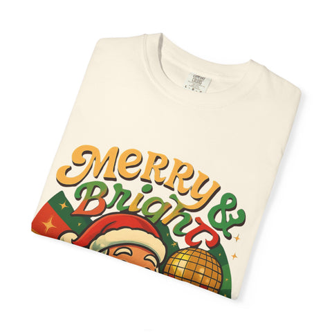 'Merry & Bright' Santa Unisex T-Shirt