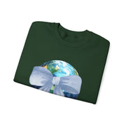 Earth Wrapped In A Bow Unisex Crewneck Sweatshirt