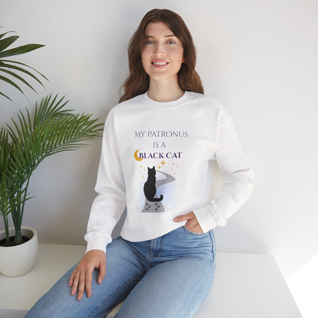 'My Patronus Is A Black Cat' Unisex Crewneck Sweatshirt