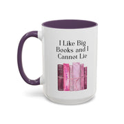 'I Like Big Books and I Cannot Lie' Accent Coffee Mug