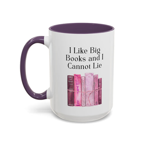 'I Like Big Books and I Cannot Lie' Accent Coffee Mug