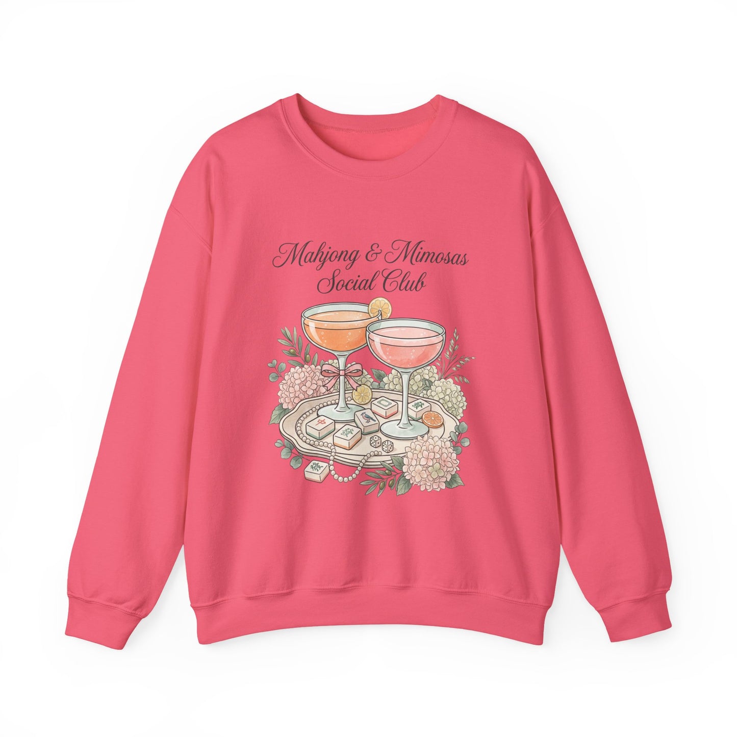 Mahjong & Mimosas Sweatshirt, Mahjong Club Crewneck, Brunch Girl Pullover