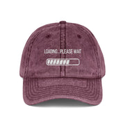 'Loading...Please Wait' Vintage Embroidered Cap