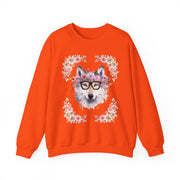 Geeky Goddess Wolf Unisex Crewneck Sweatshirt