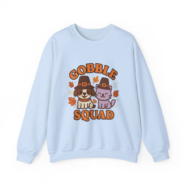 Gobble Squad Sweatshirt | Cozy Fall Apparel, Thanksgiving Gift, Unisex Crewneck, Cute Animal Design, Holiday Fashion