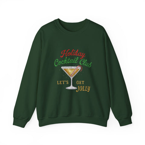 Holiday Cocktail Club Sweatshirt | Lets Get Jolly Christmas Sweatshirt