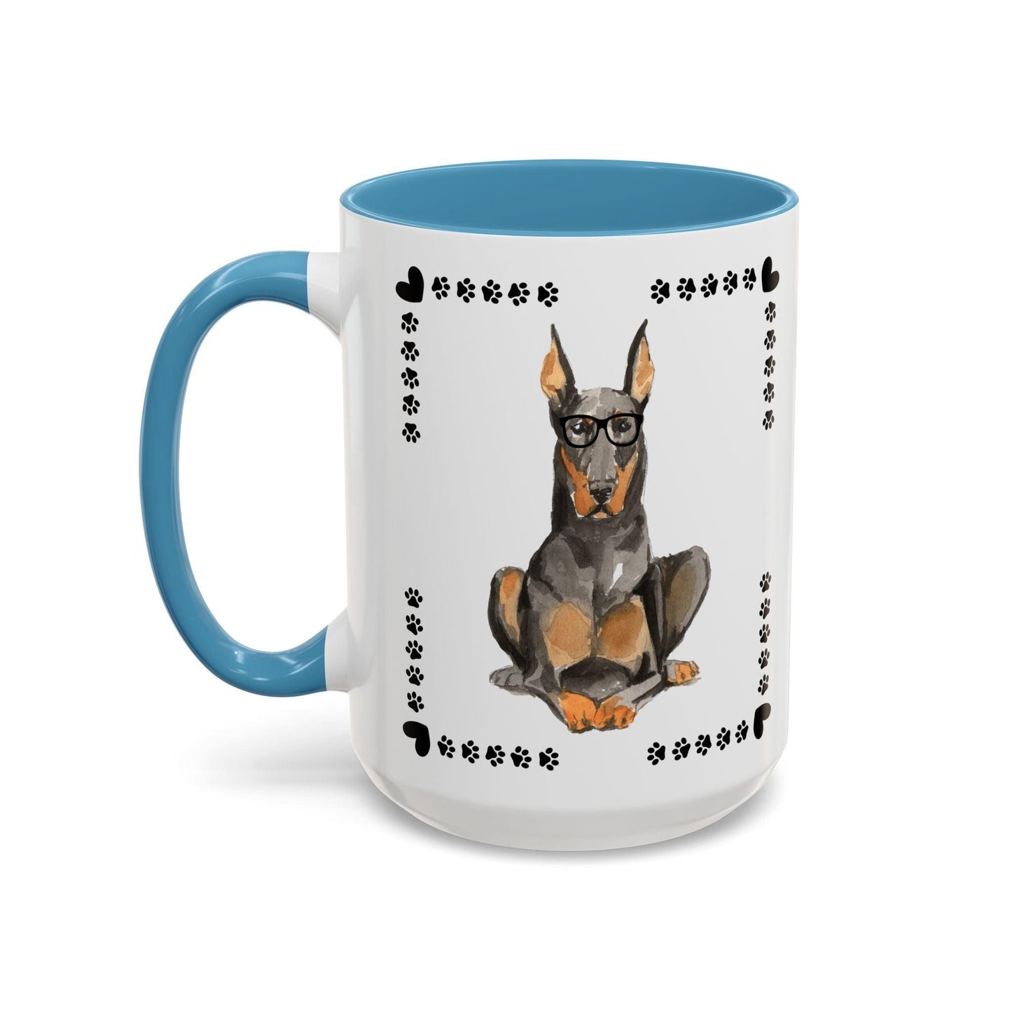 Geeky Good Doberman Accent Coffee Mug