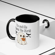'You and Me Against The World' Accent Coffee Mug