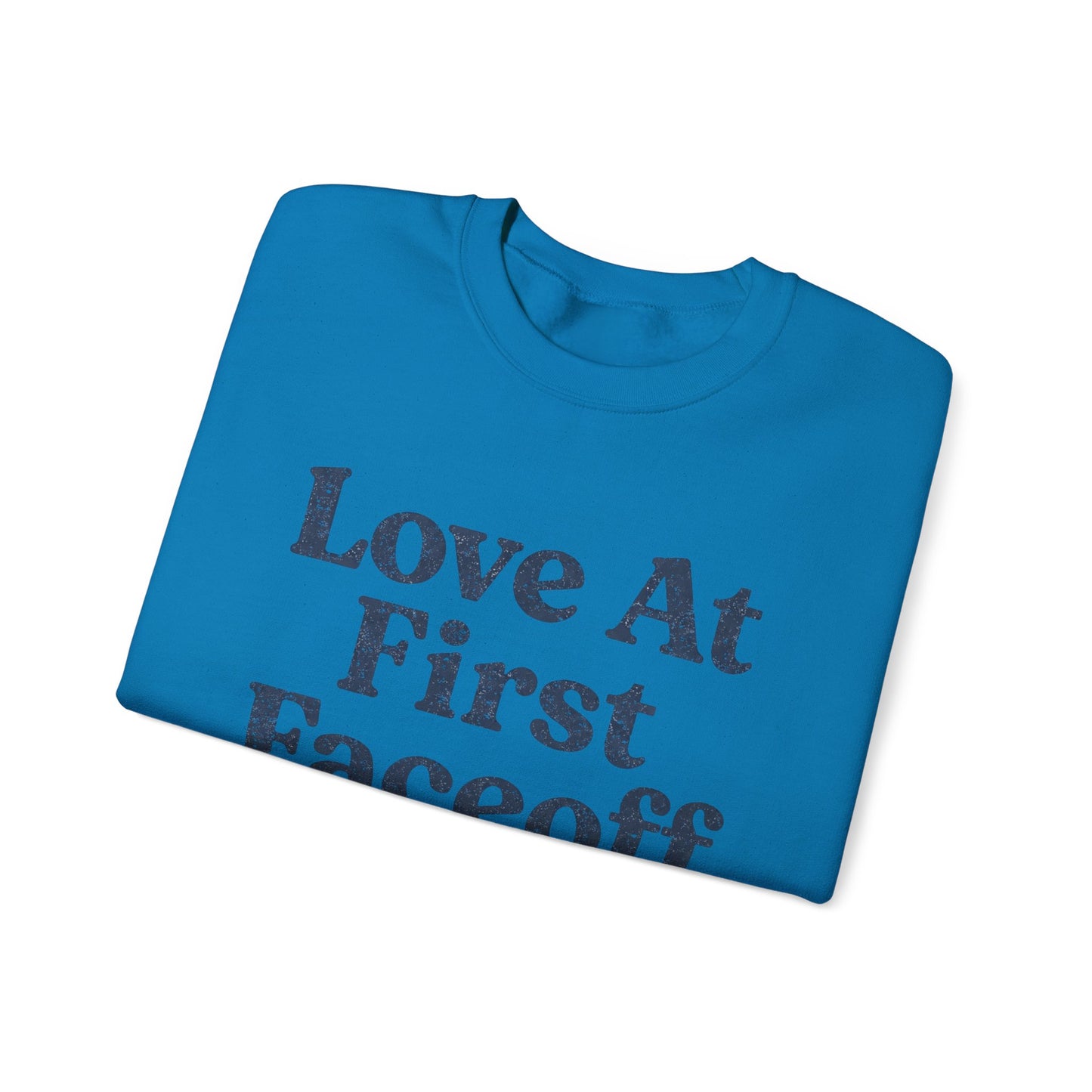 Love At First Faceoff Sweatshirt, Hockey Romance Booktok Crewneck, Sports Romance Reader Pullover