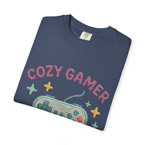 Cozy Gamer T-Shirt, Unisex Retro Gaming Tee, Video Game Lover Shirt, Perfect for Gamers, Gift for Birthdays and Holidays