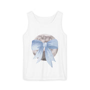 Moon Wrapped In Bow Unisex Tank Top