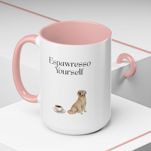 'Espawresso Yourself' Golden Retriever Accent Coffee Mug