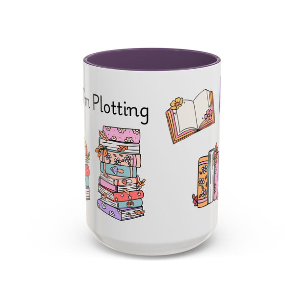 'Shhh...I'm Plotting' Accent Coffee Mug