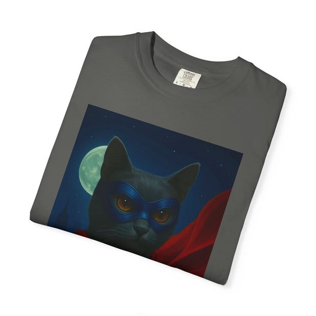 Superhero Dark Gray Cat Unisex T-shirt