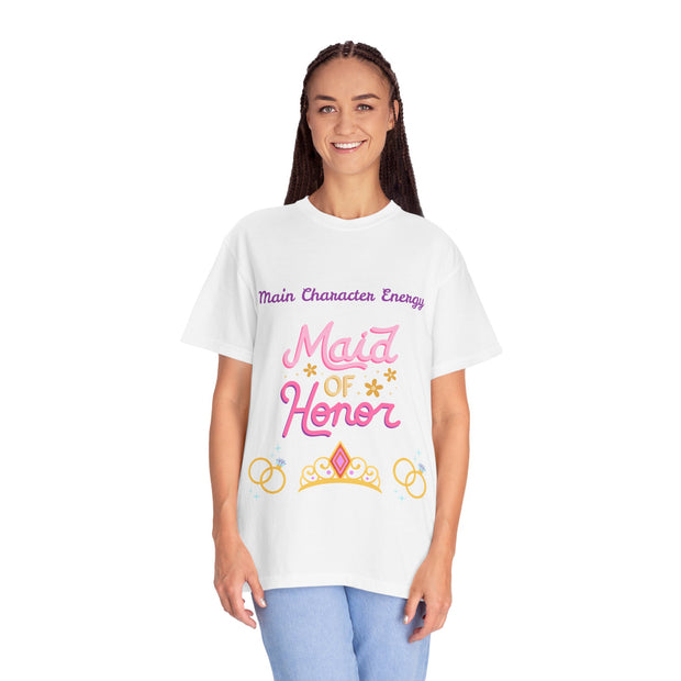 'Main Character Energy: Maid of Honor' Unisex T-Shirt