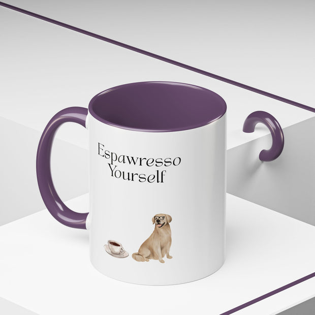'Espawresso Yourself' Golden Retriever Accent Coffee Mug