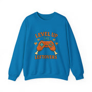 Funny Gamer Sweatshirt, Level Up Leftovers Crewneck, Gifts for Gamers, Casual Wear, Thanksgiving Sweatshirt, Cute Holiday Apparel