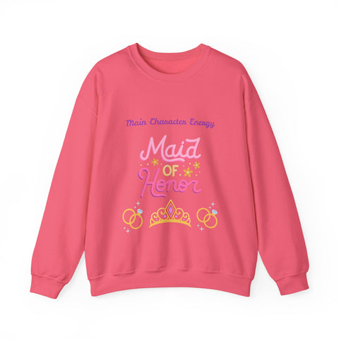 'Main Character Energy: Maid of Honor' Unisex Crewneck Sweatshirt