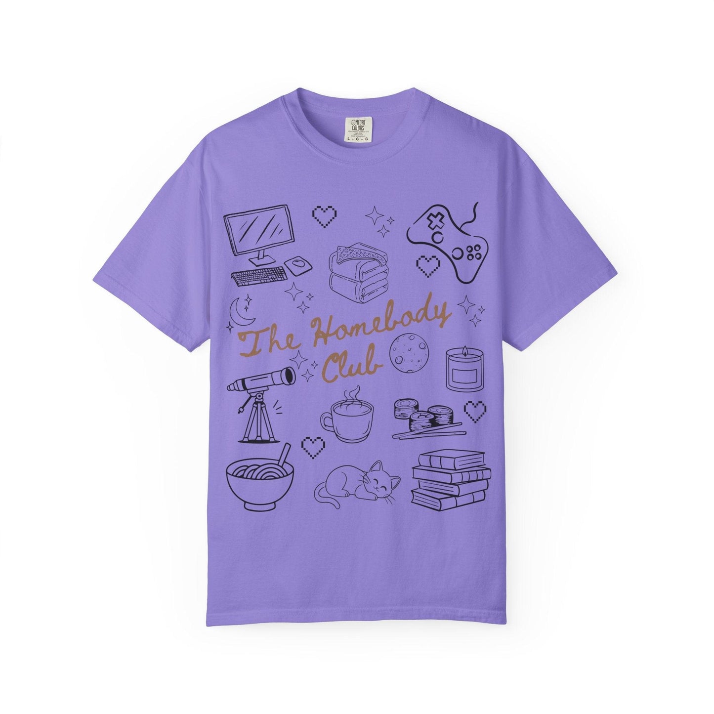 The Homebody Club T-Shirt | Cozy Vintage Style | Gift for Introverts | Home Lovers Tee | Cute Casual Wear | Relaxed Vibes Shirt
