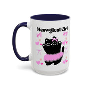 'Meowgical Girl' Accent Coffee Mug