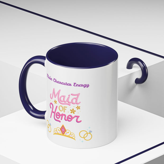 'Main Character Energy: Maid of Honor' Accent Coffee Mug