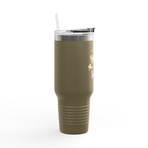 'Side Quest Queen' Insulated Travel Mug, 40oz