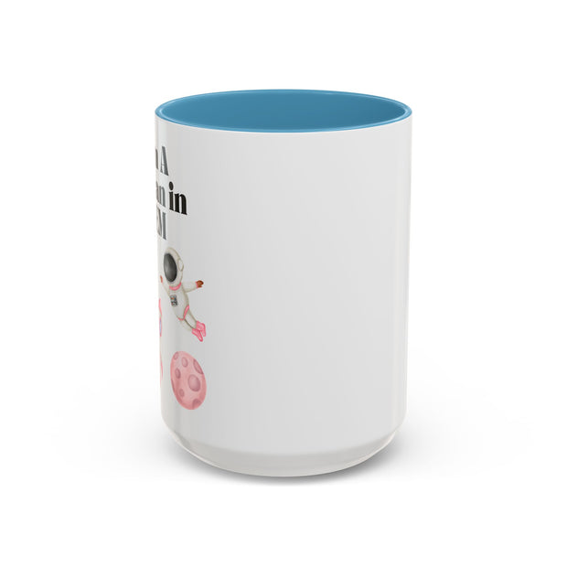 'I Am A Woman In STEM' Astronaut Accent Coffee Mug
