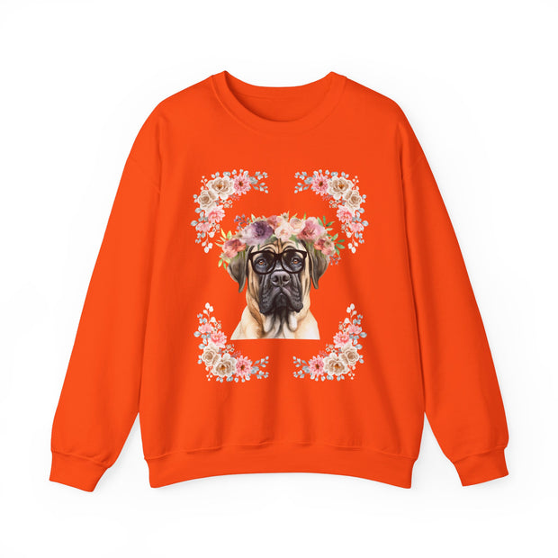 Geeky Goddess English Mastiff Unisex Crewneck Sweatshirt