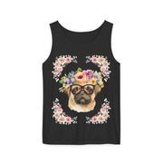 Geeky Goddess Pug Unisex Tank Top