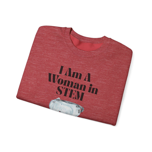 'I Am A Woman In STEM' Scientist Unisex Crewneck Sweatshirt