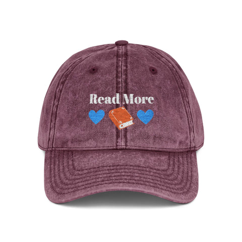 'Read More' Vintage Embroidered Cap