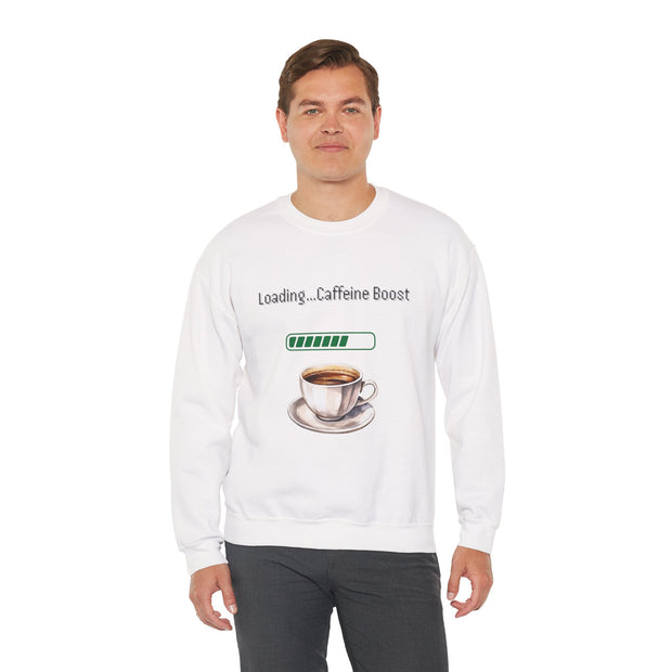 'Loading...Caffeine Boost' Unisex Crewneck Sweatshirt